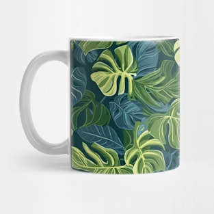 Tropical Minimalism: Monstera Leaf Elegance Mug